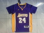 NBA 24 Bryant Lakers Maillot manche courte Violet